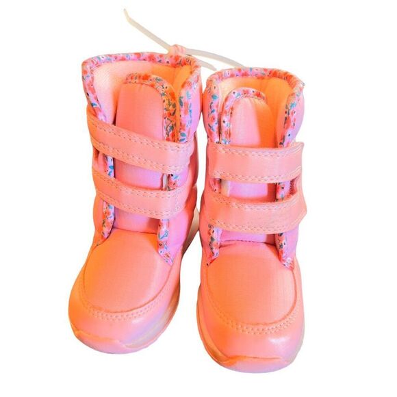 Carters Girls Light-Up Snow Boots Pink Waterproof‎ Size 5 - Picture 2 of 7